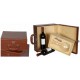 Estuche piel 2 botellas+decantador